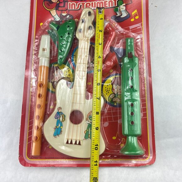 Vintage 90s Kids Play Plastic Musical Instruments New in Package Lot of 3 - Picture 10 of 10